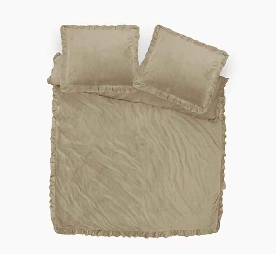 Velvet Ruffles - Iced Coffee Dekbedovertrek