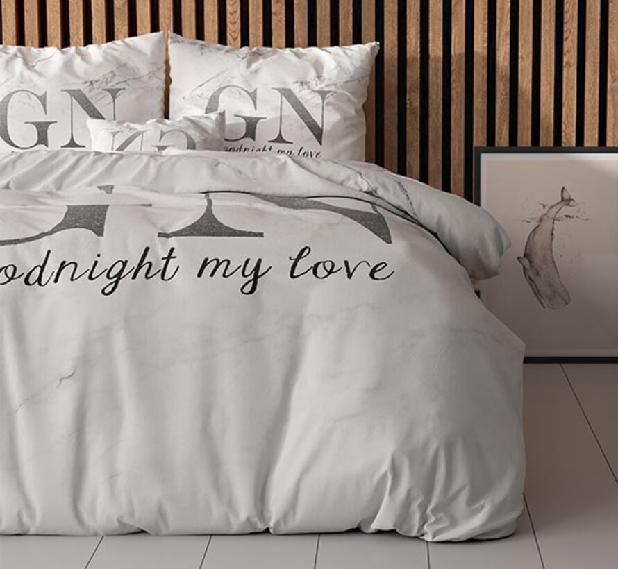 Goodnight - Zilver Dekbedovertrek