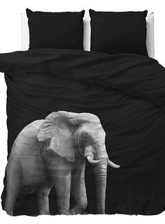 Sleeptime Essentials Elephant - Zwart Dekbedovertrek