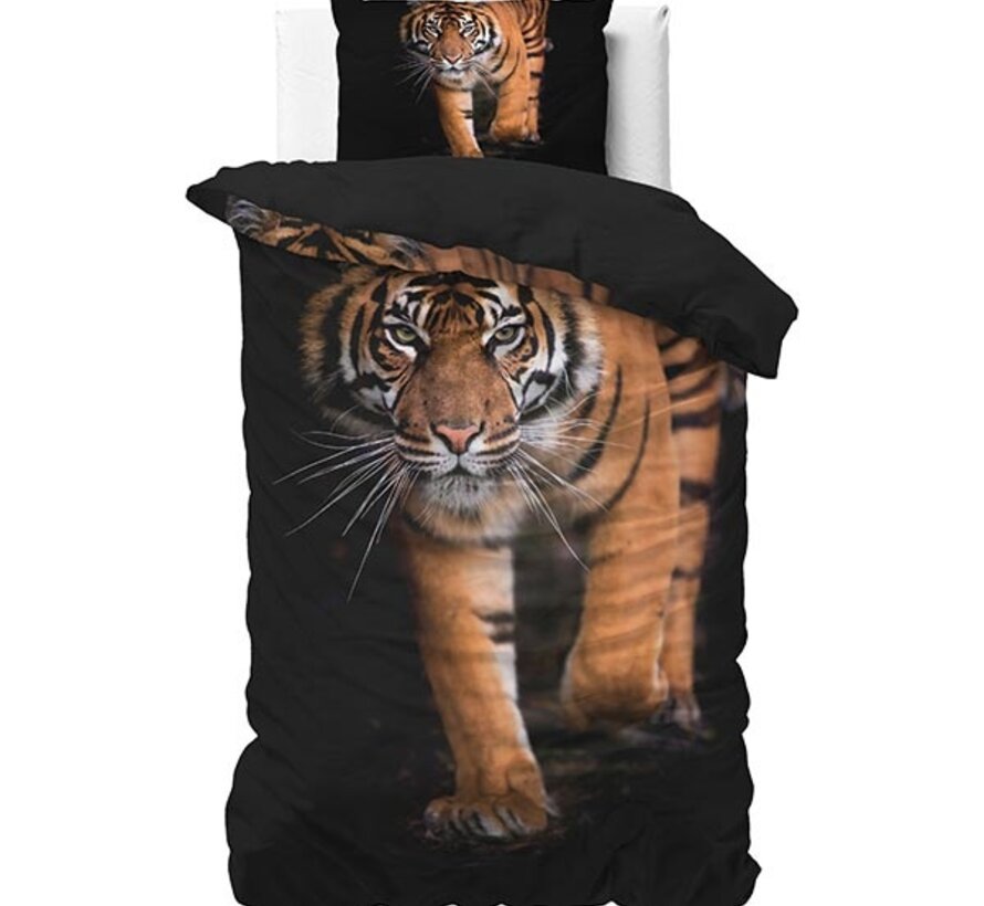 Tiger icon - Zwart Dekbedovertrek