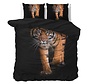 Tiger icon - Zwart Dekbedovertrek