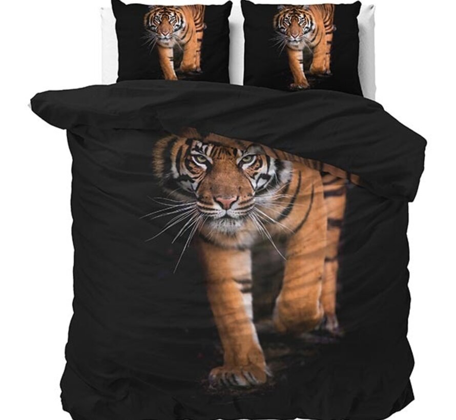 Tiger icon - Zwart Dekbedovertrek