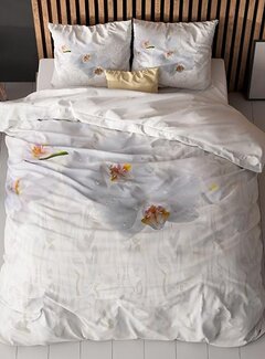 Sleeptime Essentials Orchid - Wit/Grijs Dekbedovertrek