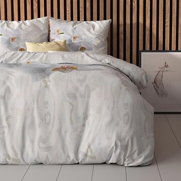 Sleeptime Essentials Orchid - Wit/Grijs Dekbedovertrek