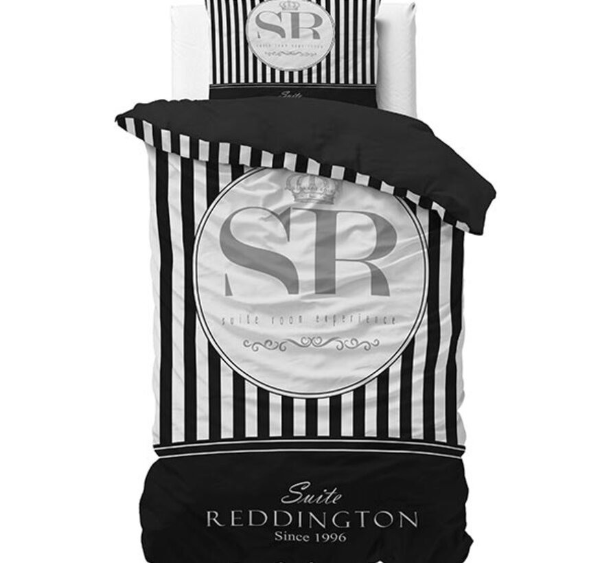 Reddington - Zwart/Wit Dekbedovertrek