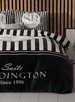 Sleeptime Essentials Reddington - Zwart/Wit Dekbedovertrek
