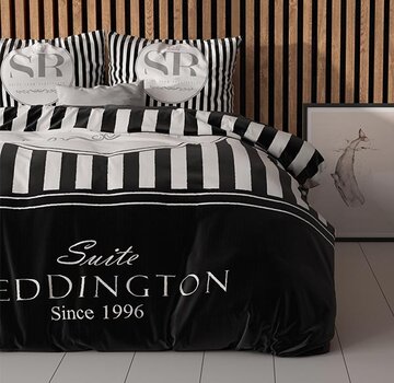 Sleeptime Essentials Reddington - Zwart/Wit Dekbedovertrek