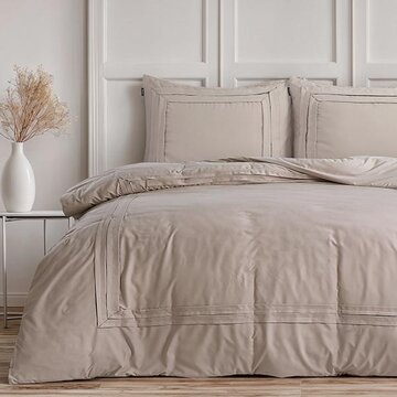 Sleeptime Fresh Tailored - Taupe Dekbedovertrek