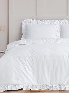 Sleeptime Fresh Ruffles - Wit Dekbedovertrek