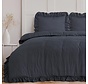 Ruffles - Antraciet Dekbedovertrek