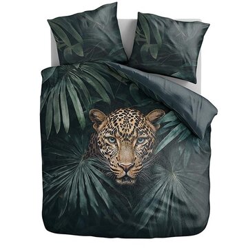 Zydante Jungle Majesty Leopard - Groen Dekbedovertrek