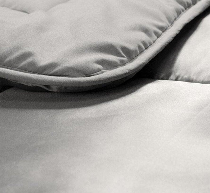 Dekbed Zonder Overtrek - Zilvergrijs Satin