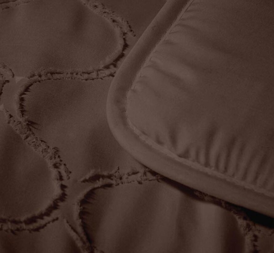 Dekbed Zonder Overtrek - Bruin Tufted Curve