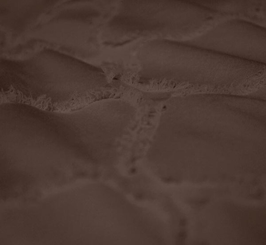 Dekbed Zonder Overtrek - Bruin Tufted Curve