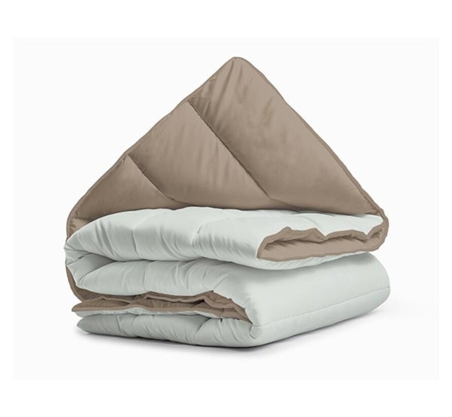 Dekbed Zonder Overtrek - Foggy/Teak All-in One Lazy