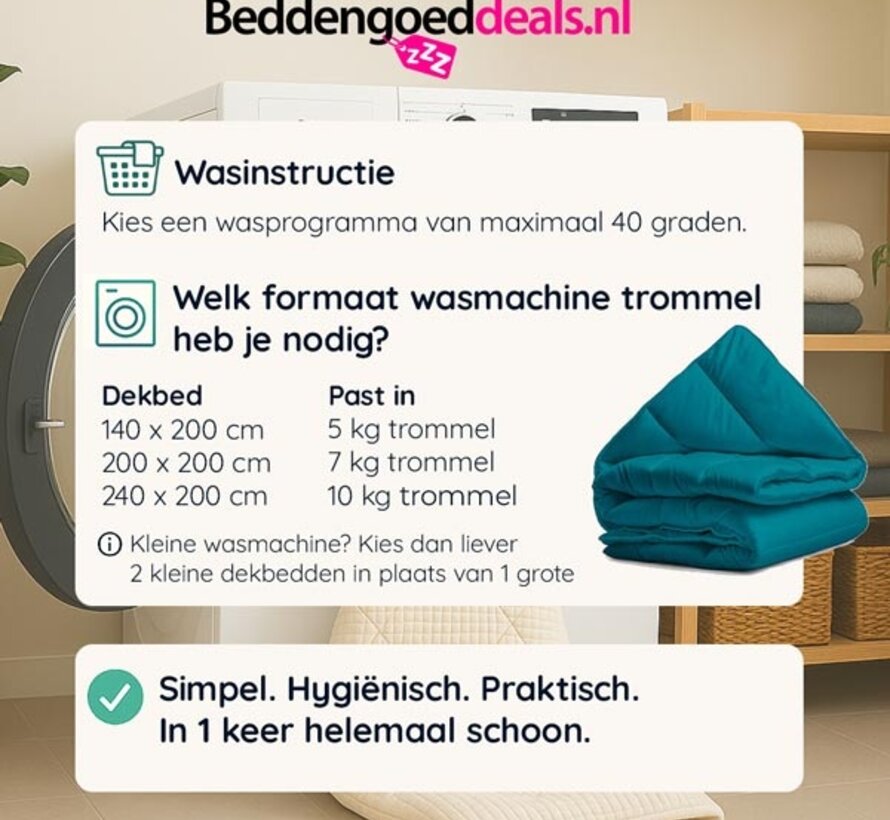 Dekbed Zonder Overtrek - Plume All-in One Lazy