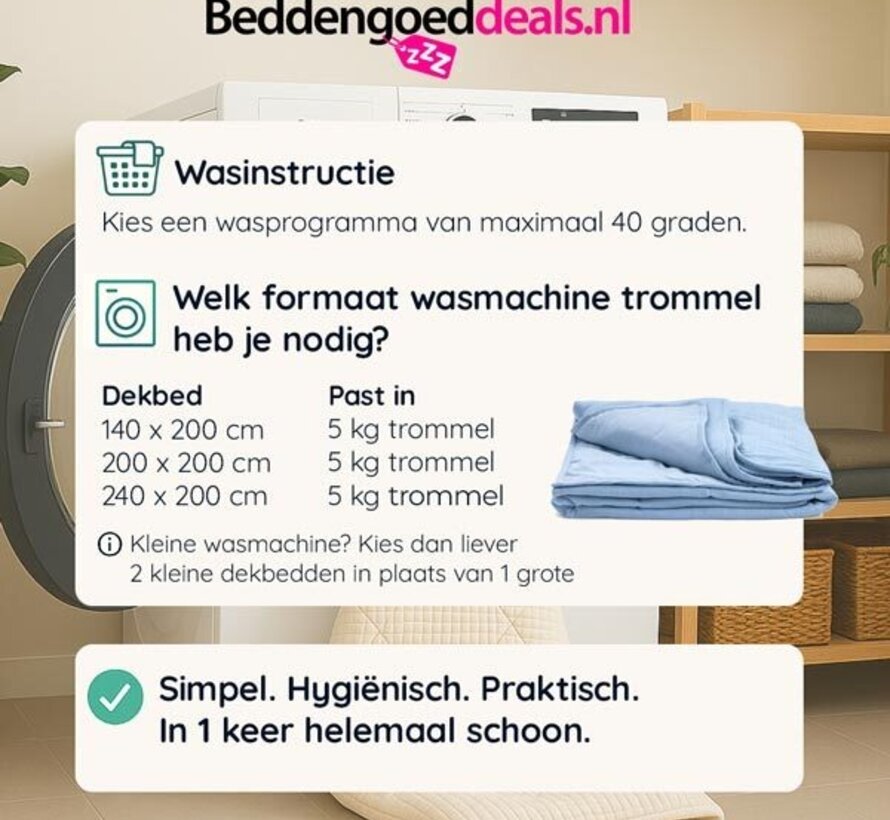 Dekbed Zonder Overtrek - Verkoelend Zomerdekbed
