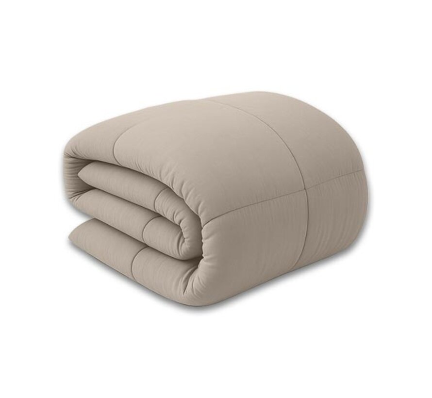 Dekbed Zonder Overtrek - Zand Stone Washed