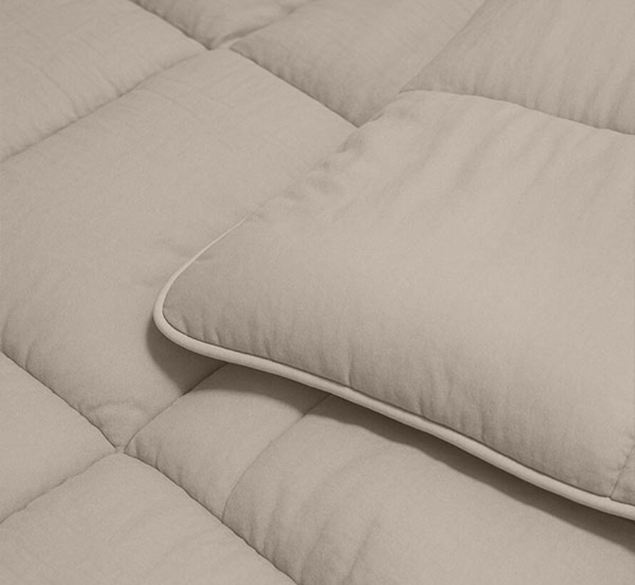 Dekbed Zonder Overtrek - Zand Stone Washed