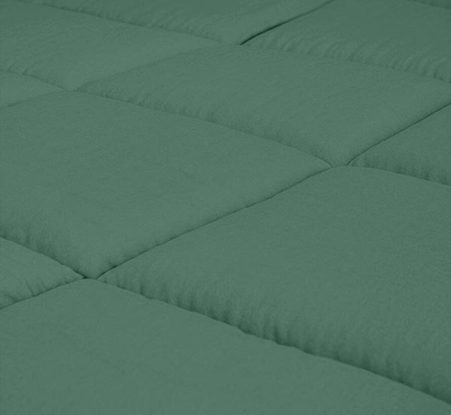 Dekbed Zonder Overtrek - Dennengroen Stone Washed