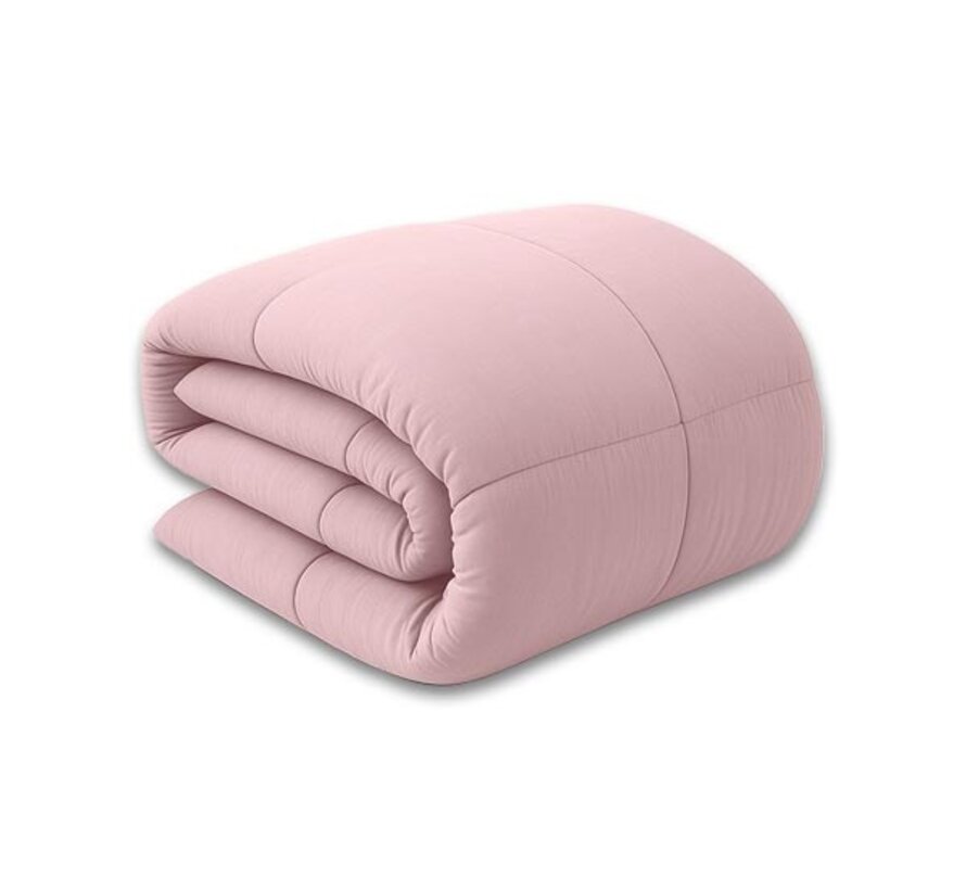 Dekbed Zonder Overtrek - Krijtroze Stone Washed