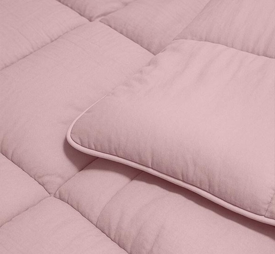 Dekbed Zonder Overtrek - Krijtroze Stone Washed