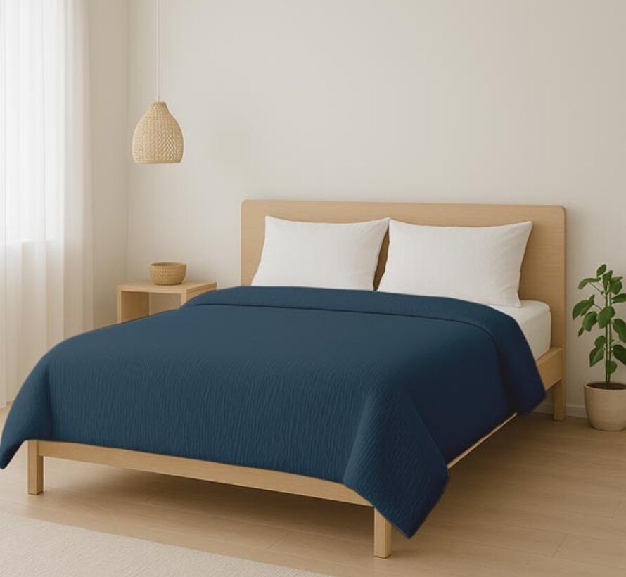 Dekbed Zonder Overtrek - Petrol Micro Mousseline