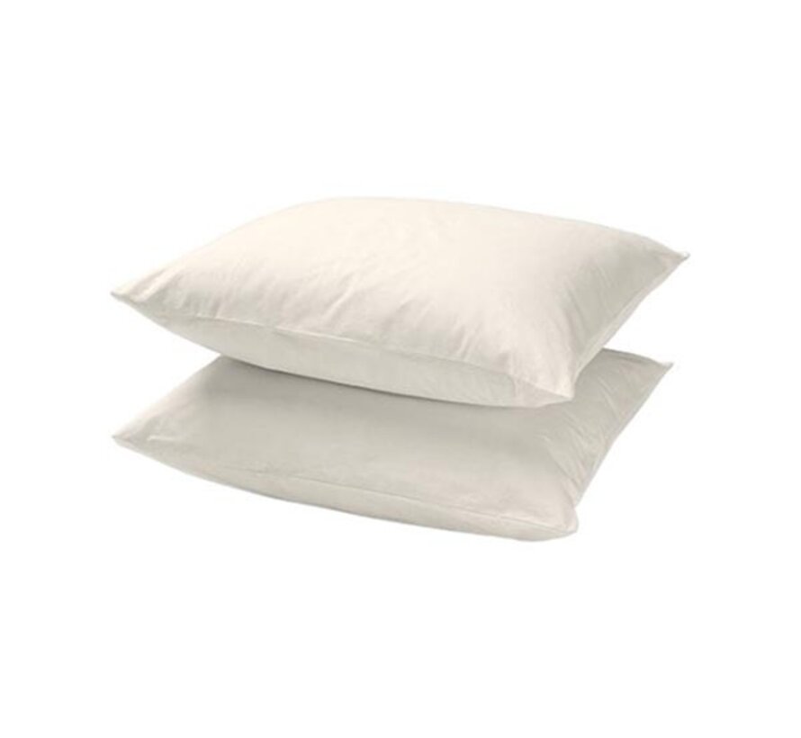 2-Pack: Kussenslopen - Perkaal Katoen  - Creme