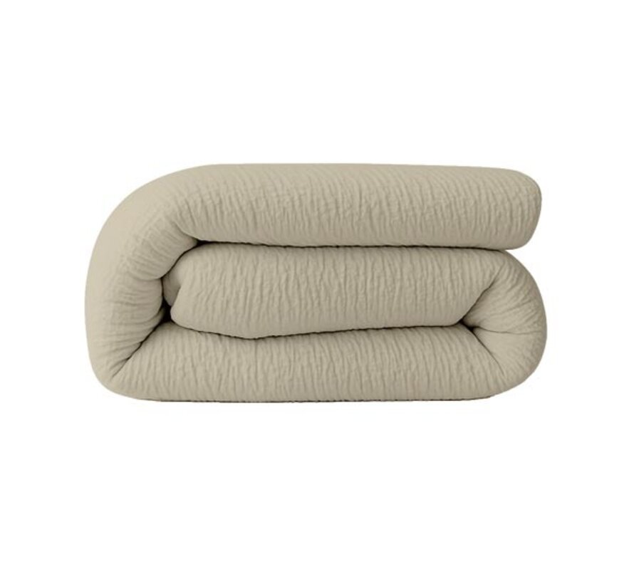 Dekbed Zonder Overtrek - Zand Micro Mousseline
