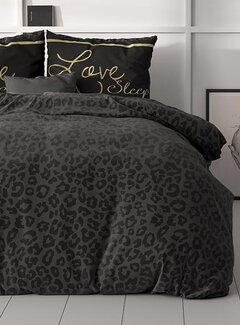 Sleeptime Classy Dark Sleep - Zwart/Antraciet Dekbedovertrek