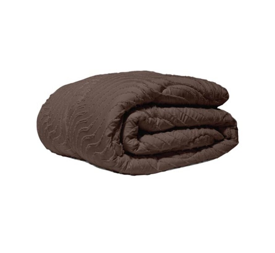 Dekbed Zonder Overtrek - Bruin Tufted Waves