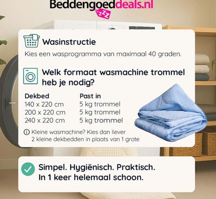 Dekbed Zonder Overtrek - Zomerdekbed Cooling