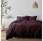 Mousseline Katoen - Bordeauxrood Dekbedovertrek