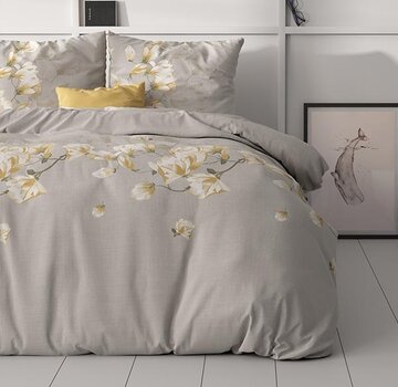 Sleeptime Classy Summer Flower - Zand Dekbedovertrek