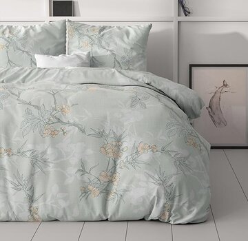Sleeptime Classy Blossom - Blauwgroen Dekbedovertrek