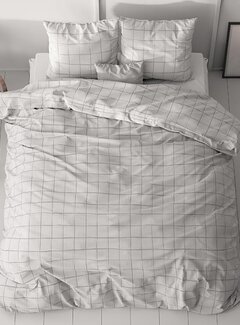Sleeptime Classy Check It - Grijs Dekbedovertrek