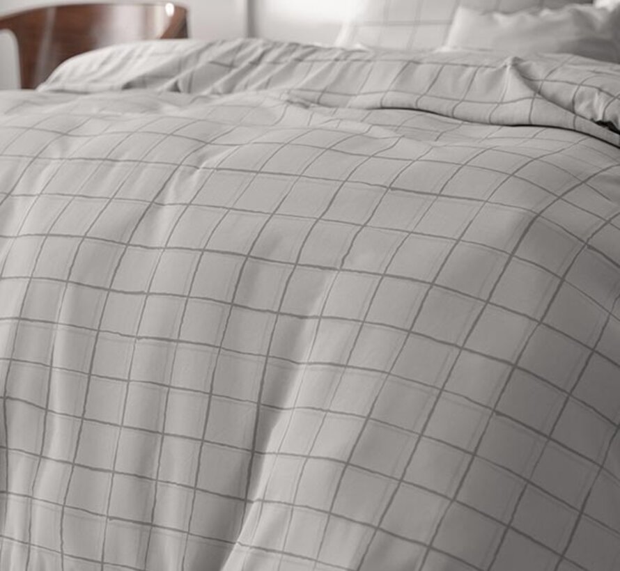 Check It - Grijs Dekbedovertrek