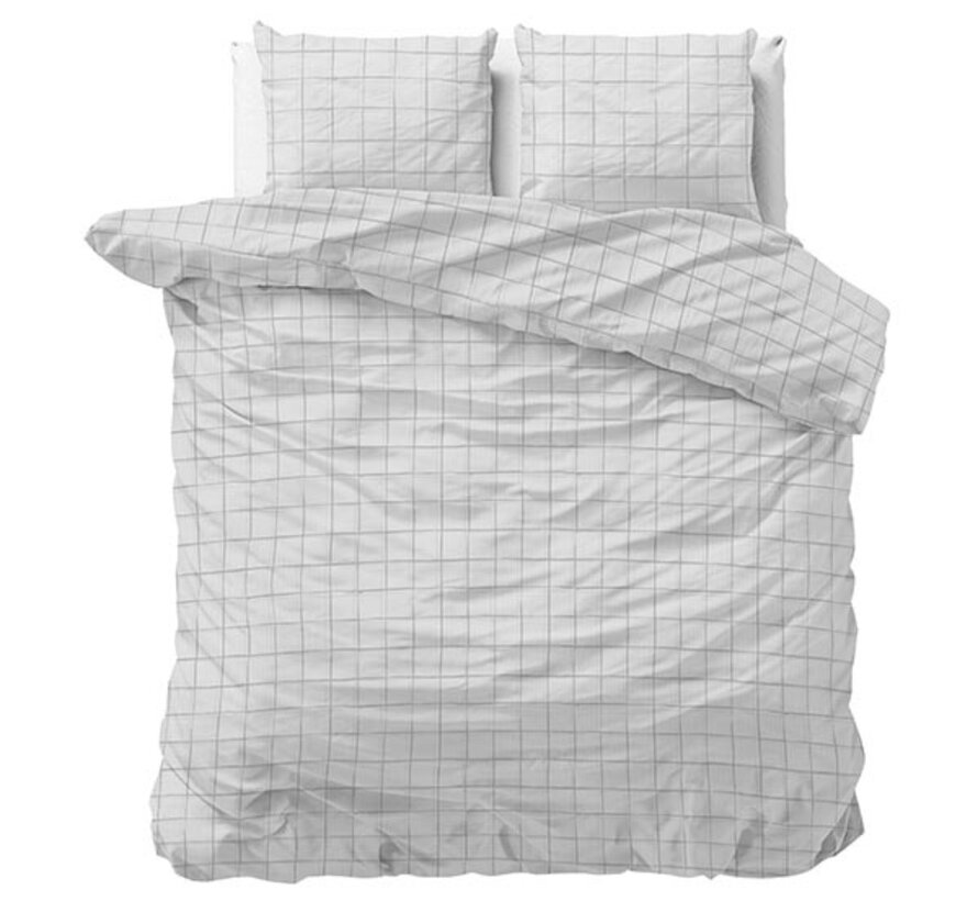 Check It - Grijs Dekbedovertrek