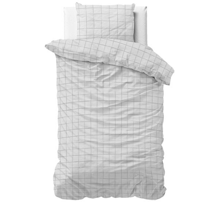 Check It - Grijs Dekbedovertrek