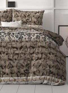 Sleeptime Classy Tiger Leopard - Taupe Dekbedovertrek