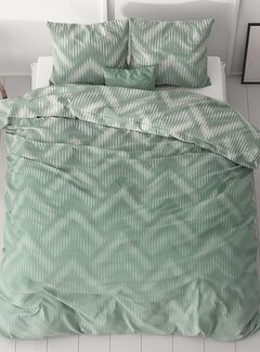 Sleeptime Classy Wavey Shades - Groen Dekbedovertrek