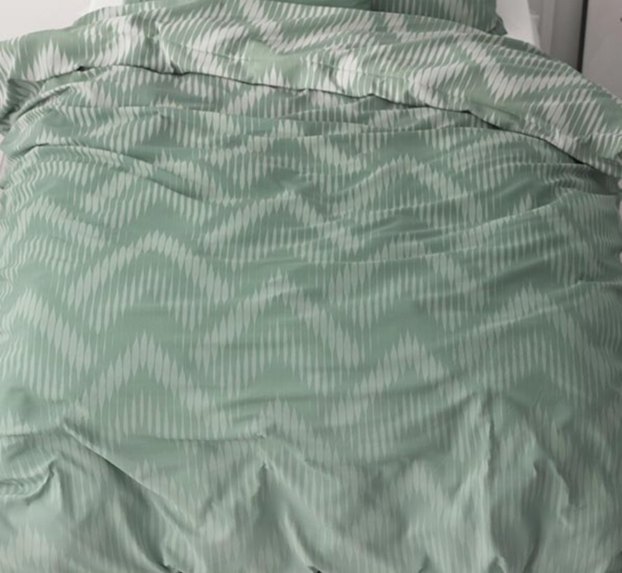 Wavey Shades - Groen Dekbedovertrek