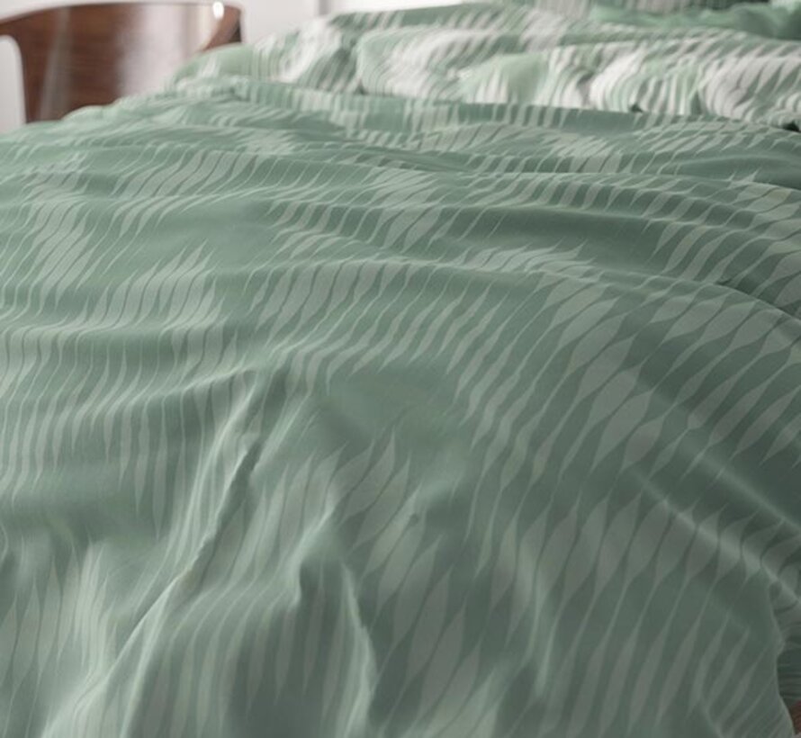 Wavey Shades - Groen Dekbedovertrek