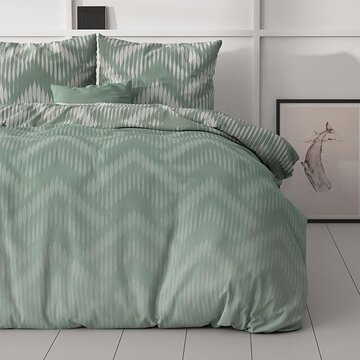 Sleeptime Classy Wavey Shades - Groen Dekbedovertrek