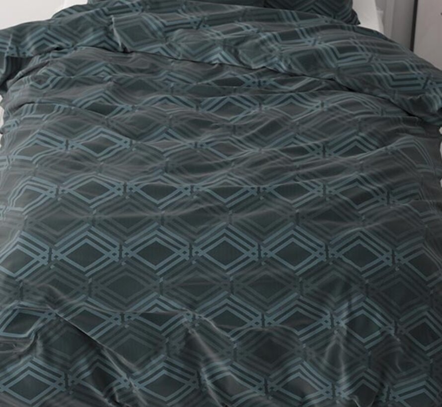 Wavey - Navy Dekbedovertrek