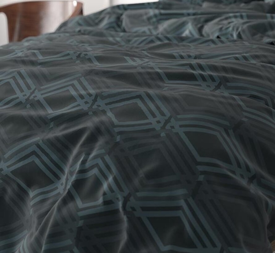 Wavey - Navy Dekbedovertrek