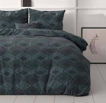 Sleeptime Classy Wavey - Navy Dekbedovertrek