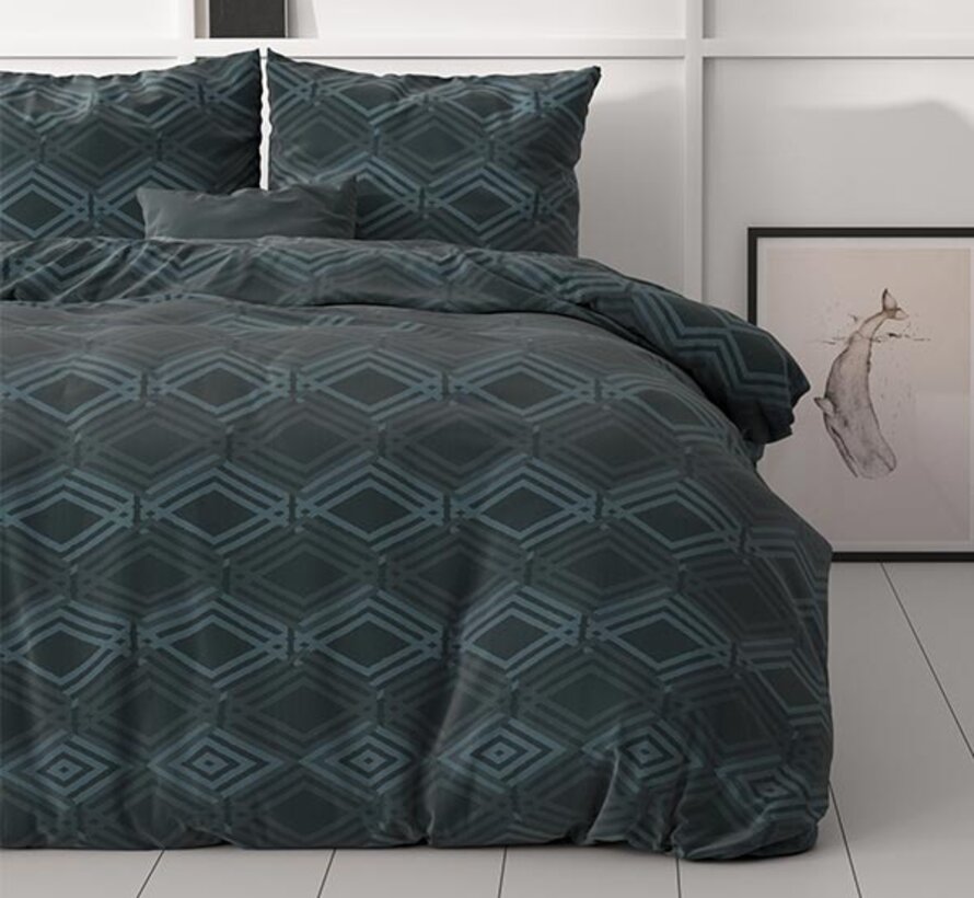 Wavey - Navy Dekbedovertrek