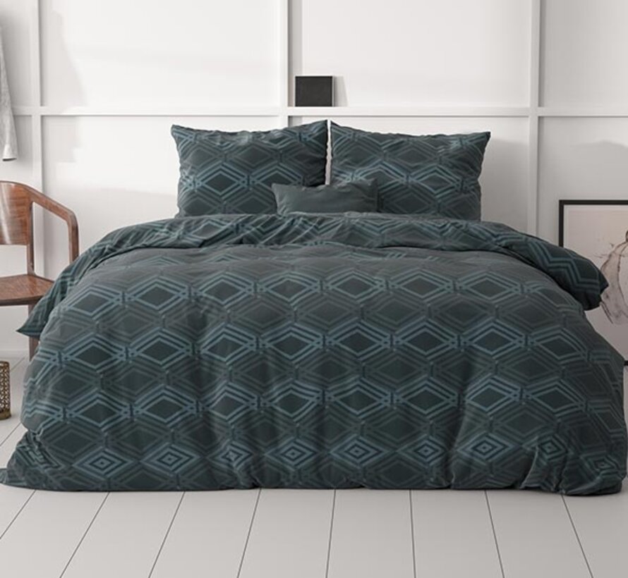 Wavey - Navy Dekbedovertrek