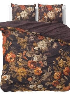 Dreamhouse Nature Art Flowers - Bruin/Multi Katoen Dekbedovertrek
